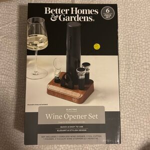 Better Homes And Gardens 6 Piece Battery Operated Electric Wine Opener Set